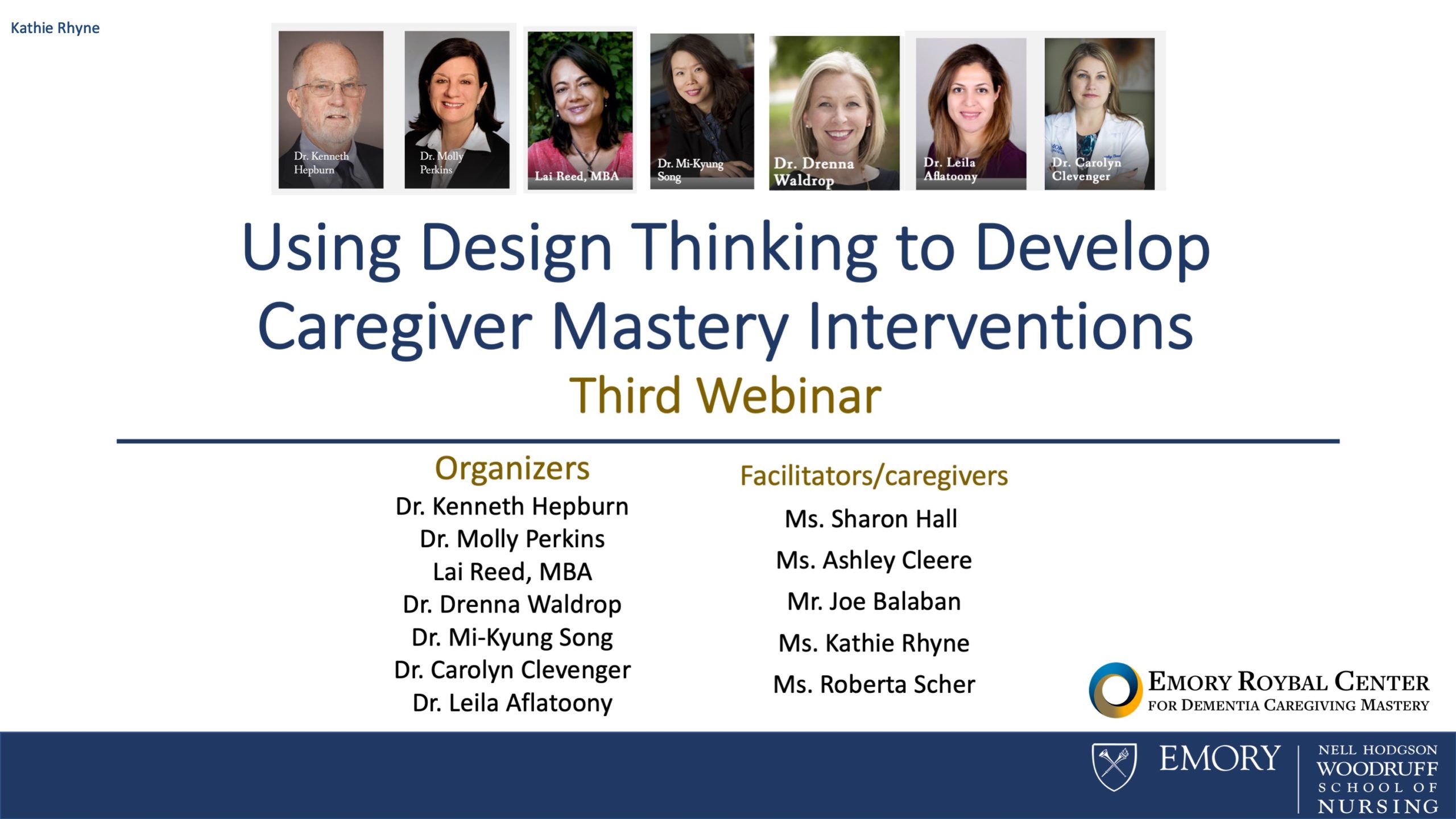 Using Design Thinking to Develop Caregiver Mastery Interventions