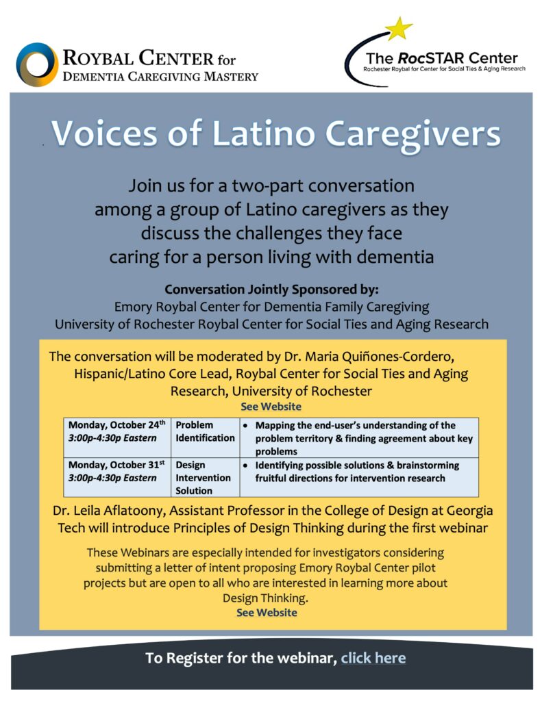 Voices Latino Caregivers Flyer Final